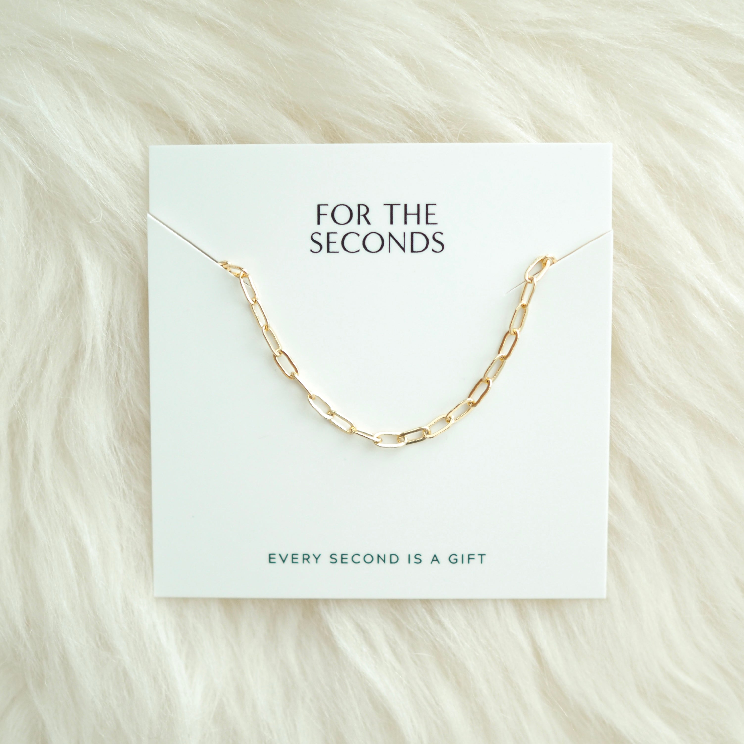 clip necklace | gold