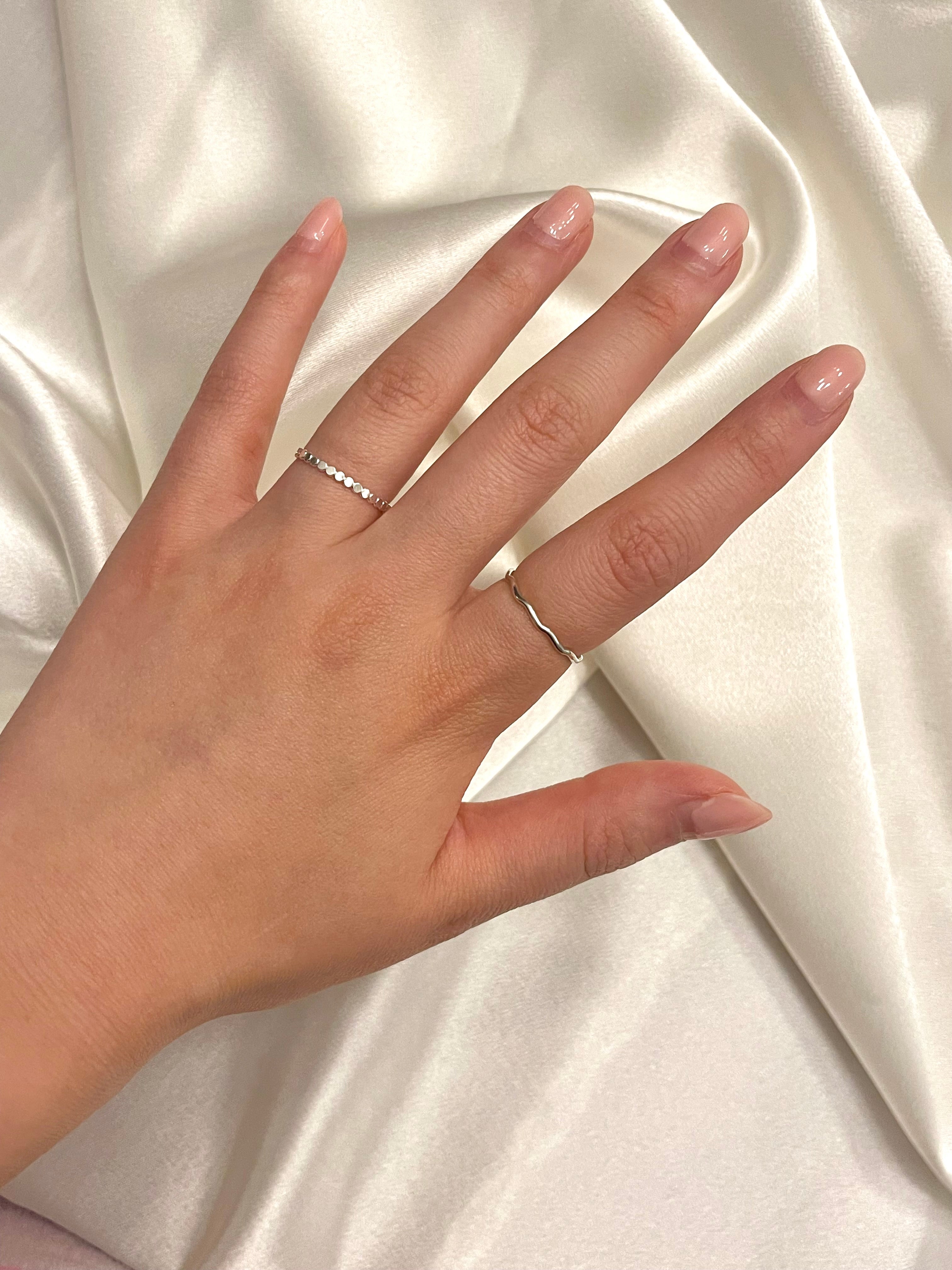bubble ring | silver