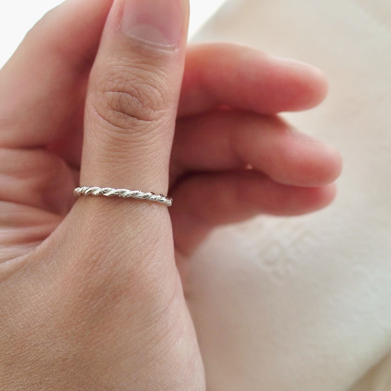 french stacking ring | sterling silver
