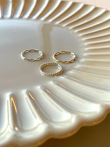 bubble ring | silver