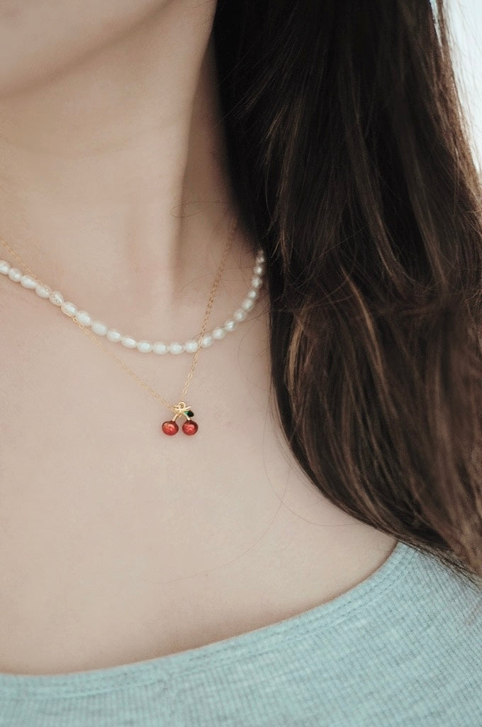 cherry necklace