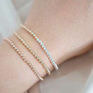 combo eternal bracelet (3mm) | gold+silver