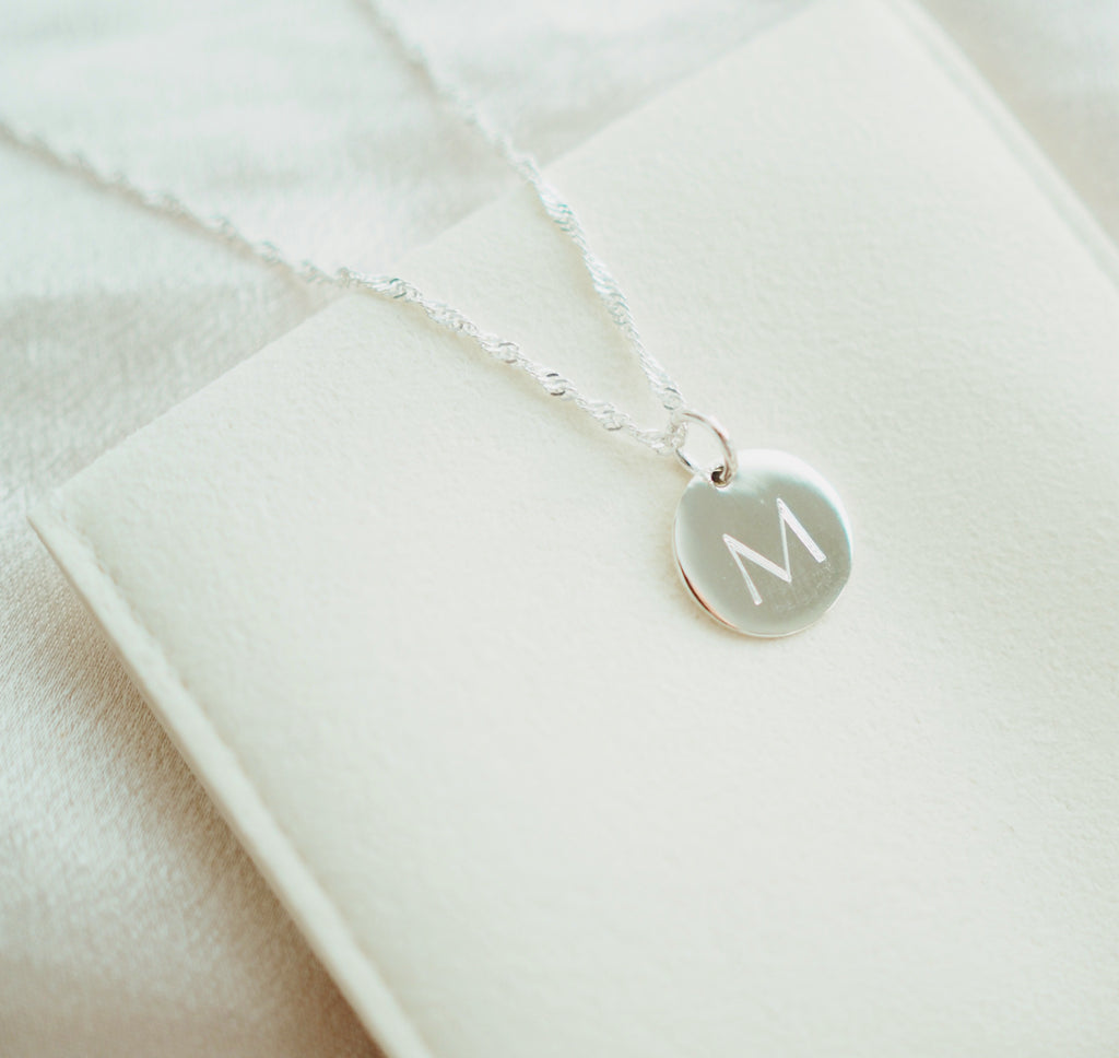 Sterling Silver - Disc Necklace