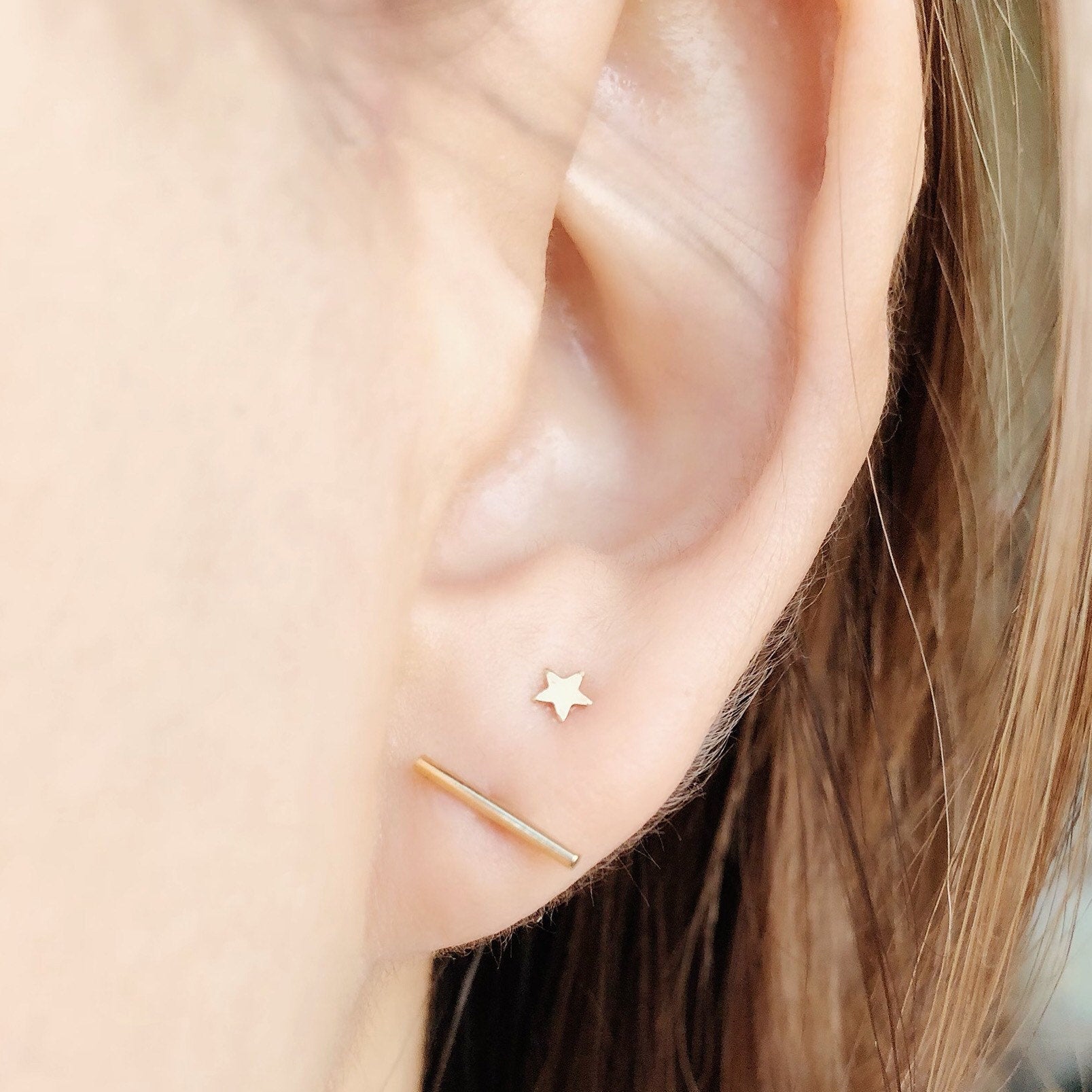 mini star earring