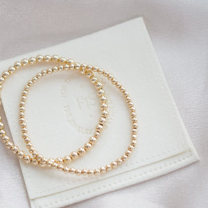 duo bracelet bundle (gold 3mm + 4mm)