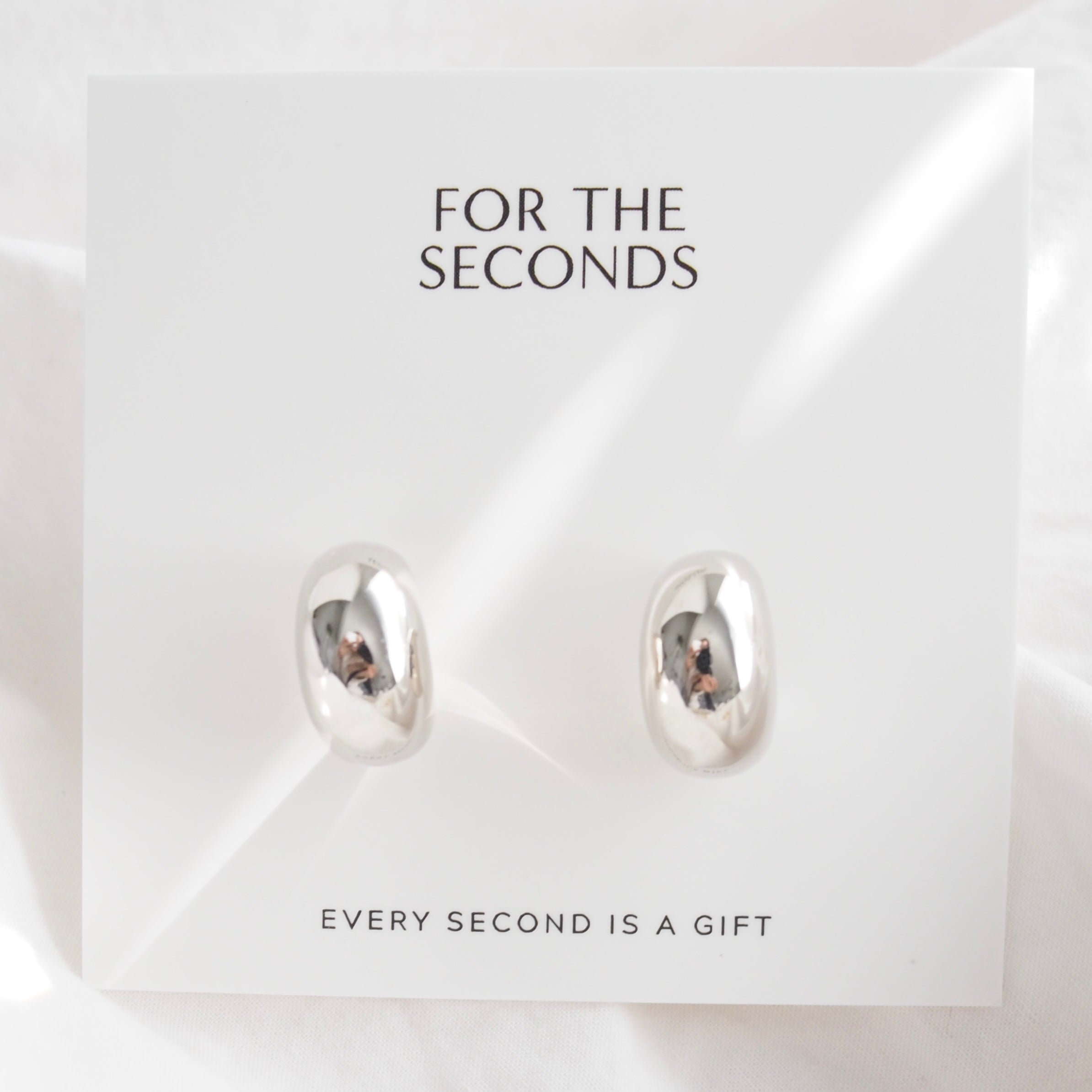 beanie earrings | silver