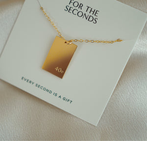 Gold Filled - Rectangle Necklace